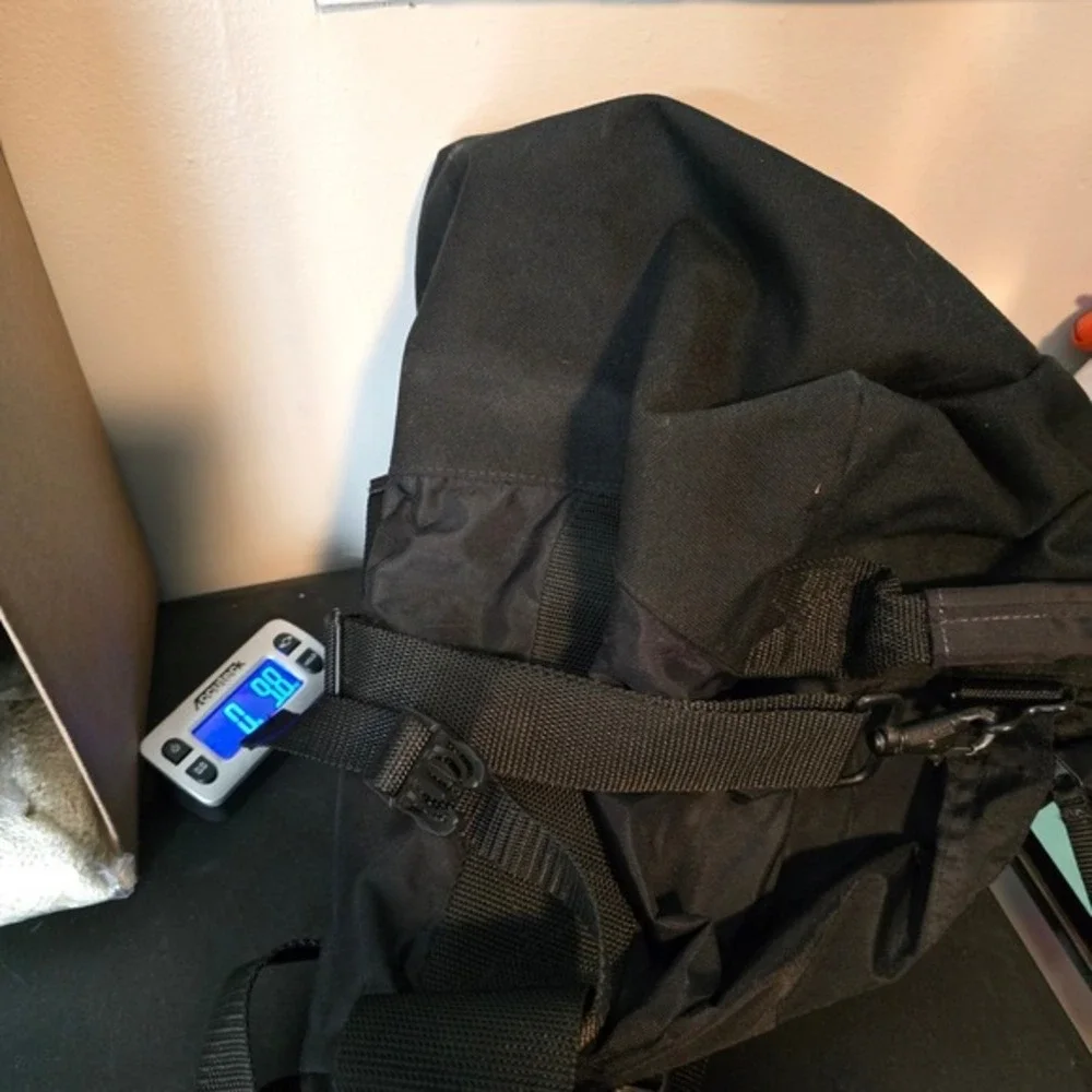 L.L.Bean Black Duffel Bag Weekend‎ Travel Bag With Initials JAW